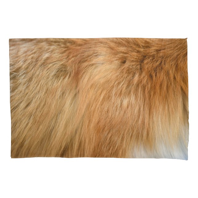 Red Fox Fur Muster Tile Kissenbezug (Vorderseite)