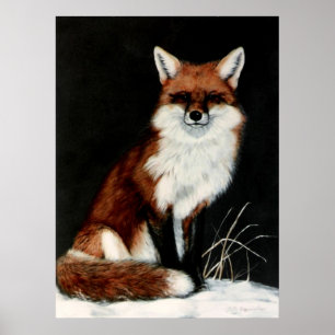 RED FOX Gemälde von DiDi Poster