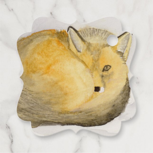 Red Fox Geschenkanhänger (Rückseite)