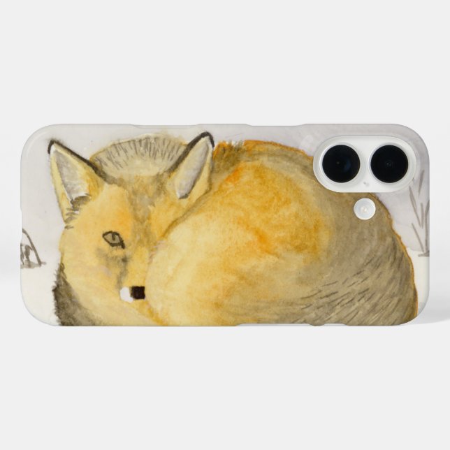 Red Fox iPhone 16 Hülle (Rückseite (Horizontal))