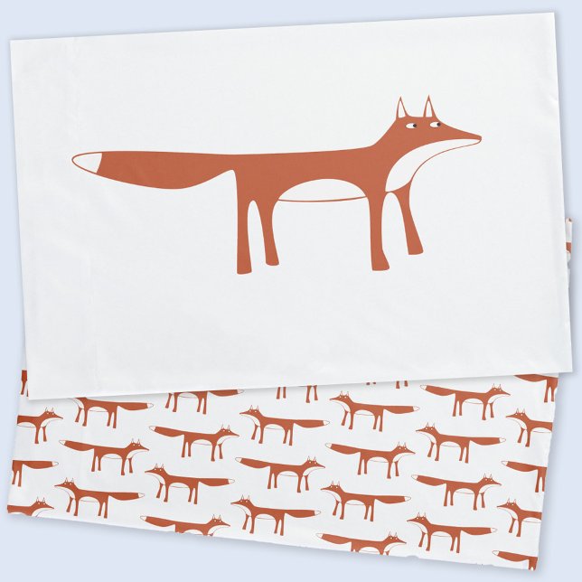 Red Fox Kissenbezug (Red fox double sided pillowcase)