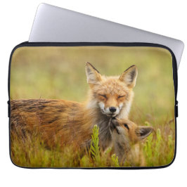 Red Fox Kit für Momma Vixen Laptopschutzhülle