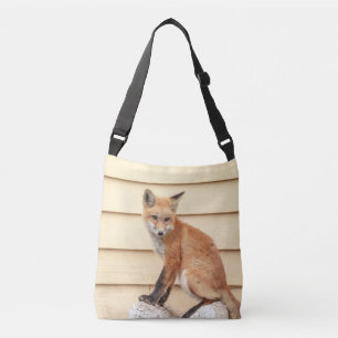 Red Fox Kit im Hudson Tal Tragetaschen Mit Langen Trägern