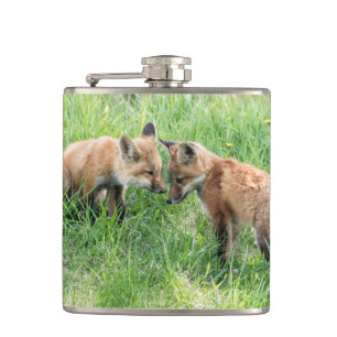 Red Fox Kits Flachmann