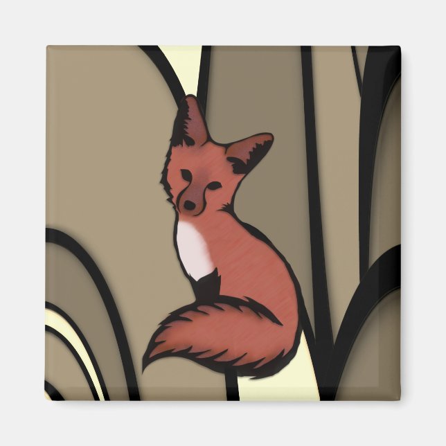 Red Fox Magnet (Vorne)