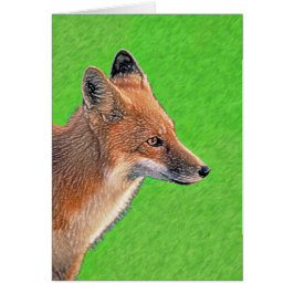 Red Fox Malerei - Original Wildlife Art