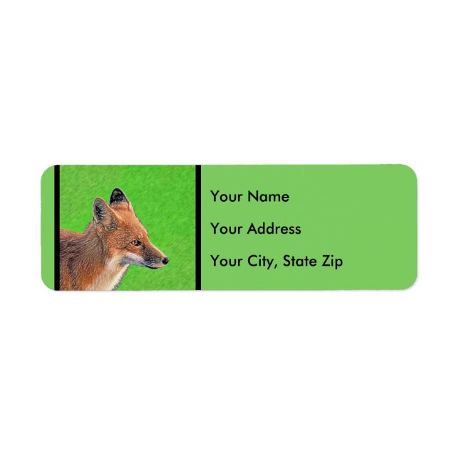 Red Fox Malerei - Original Wildlife Art (Vorne)