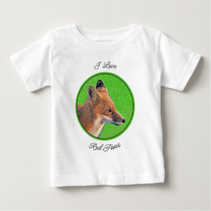 Red Fox Malerei - Original Wildlife Art Baby T-shirt
