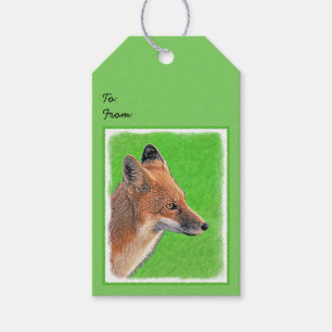Red Fox Malerei - Original Wildlife Art Geschenkanhänger
