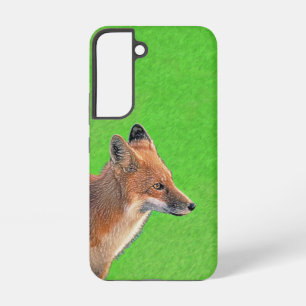 Red Fox Malerei - Original Wildlife Art Samsung Galaxy Hülle