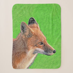 Red Fox Malerei - Original Wildlife Art Sherpadecke
