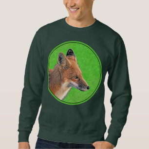 Red Fox Malerei - Original Wildlife Art Sweatshirt