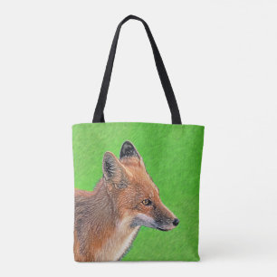 Red Fox Malerei - Original Wildlife Art Tasche