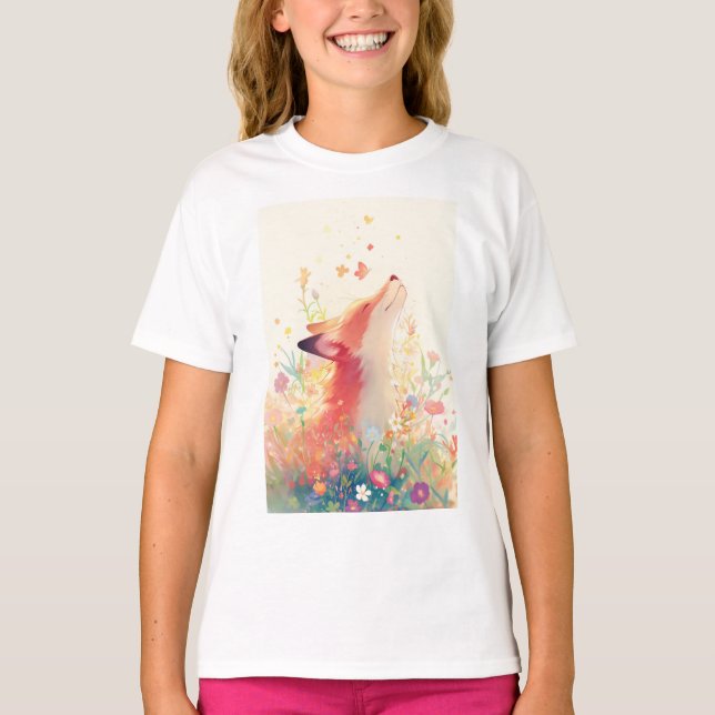 Red Fox Meadow Dreams T-Shirt (Vorderseite)