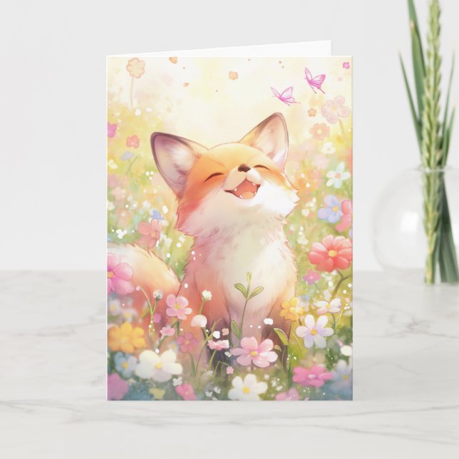 Red Fox Meadow Melody Karte (Vorderseite)