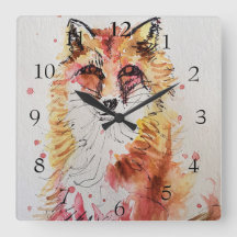 Red Fox Niedlich Art Whimsisches Wald Tier