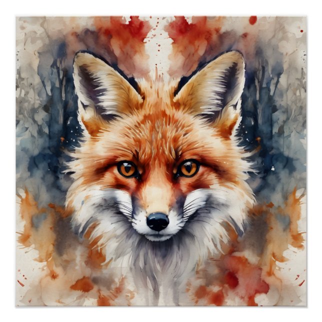 Red Fox no 1 Glossy Poster (Vorderseite)