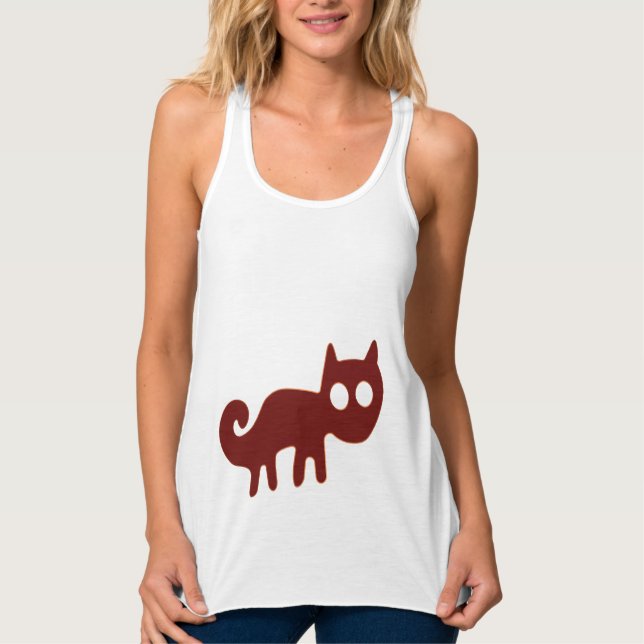 Red Fox oder Cat Nazca Lines Tank Top (Vorderseite)