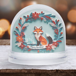 Red Fox Personalisierter Weihnachtsschneeglobe Schneekugeln