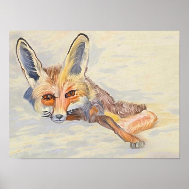 Red Fox 🦊 Poster (Vorne)