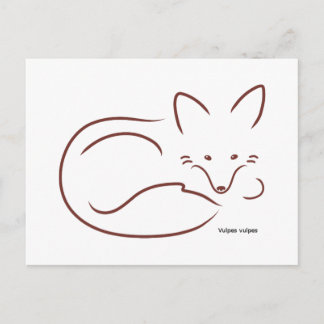 Red Fox Postkarte