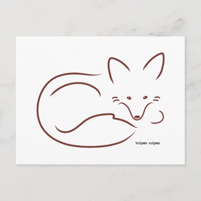 Red Fox Postkarte (Vorderseite)