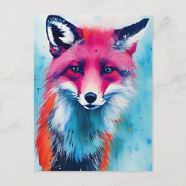 Red Fox Postkarte