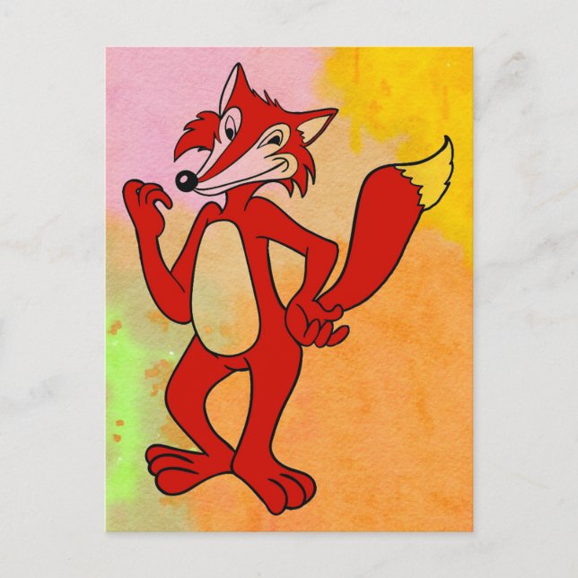 Red Fox Postkarte (Vorderseite)