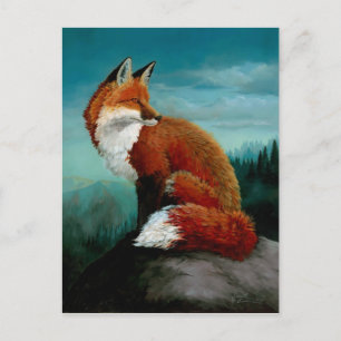 Red Fox Postkarten