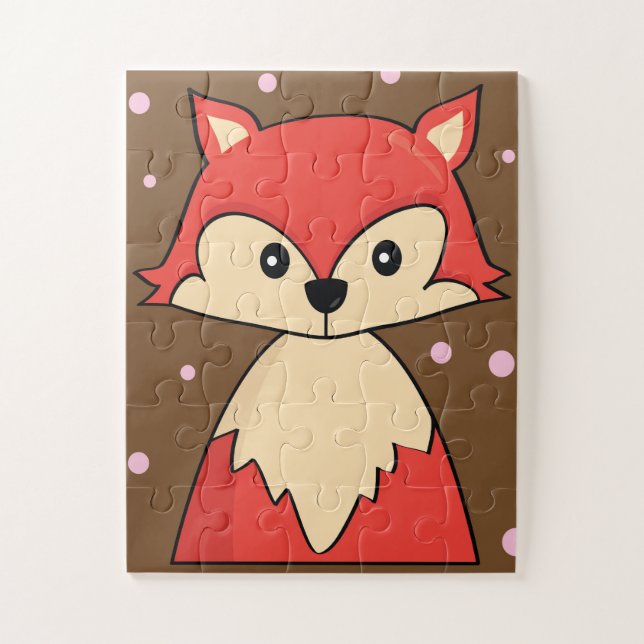 Red Fox Puzzle - Jeu amusant pour les enfants (Vertical)