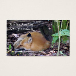 Red Fox Random Acts of Kindness Card