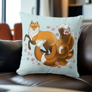 Red Fox Schwanzes Kitsune Kasai Kissen