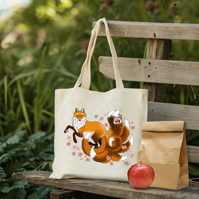 Red Fox Schwanzes Kitsune Kasai Tragetasche (Von Creator hochgeladen)