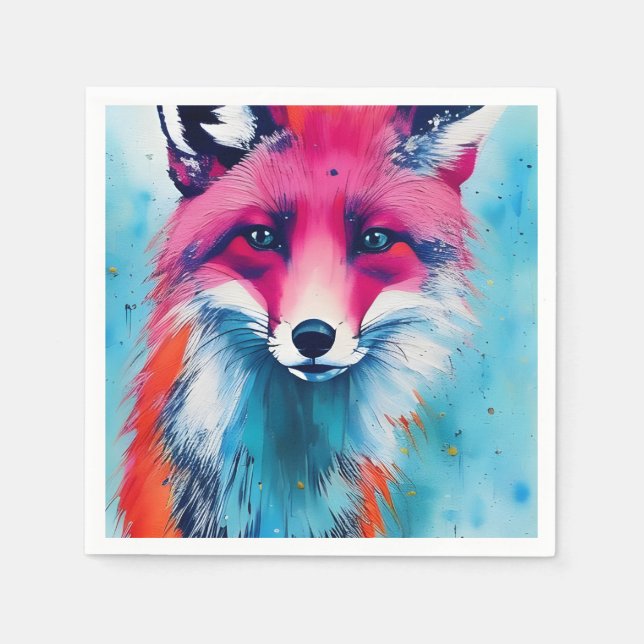 Red Fox Serviette (Vorderseite)