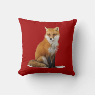 'Red Fox' Throw Kissen