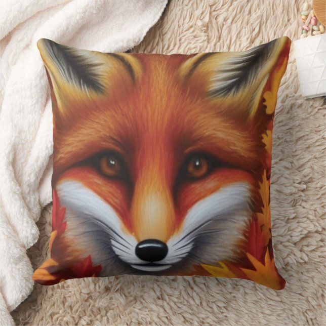 Red Fox Throw Kissen (Decke)