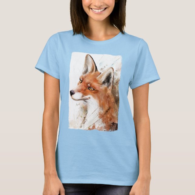 Red Fox Wall Art Forest T-Shirt (Vorderseite)