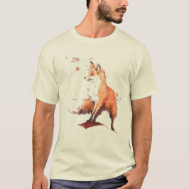 Red Fox Watercolor T-Shirt