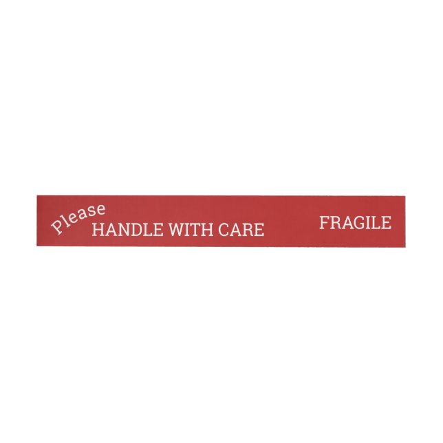 Red Fragile Handle mit vorsichtigem Versand  (Person)