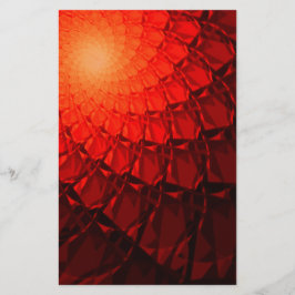 Red Fraktal Pattern