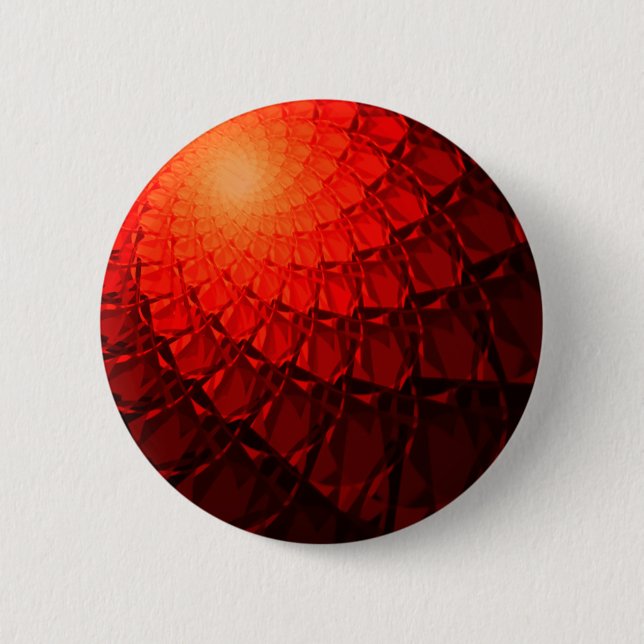 Red Fraktal Pattern Button (Vorderseite)