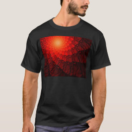 Red Fraktal Pattern T-Shirt