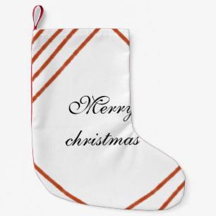 Red frame watercolor merry Christmas dd your name Kleiner Weihnachtsstrumpf