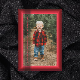 Red Framed Christmas Card Feiertagskarte