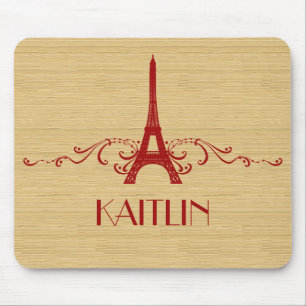Red French Blüh Mousepad
