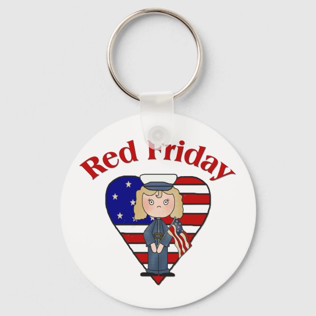 Red Friday Female Schlüsselanhänger (Vorderseite)
