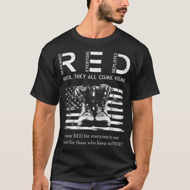 Red Friday Militär bis sie kommen Zuhause meine So T-Shirt (Vorderseite)