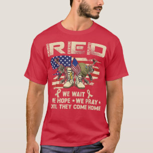 Red Friday Remember Alle Deployed USA Flag Mil T-Shirt