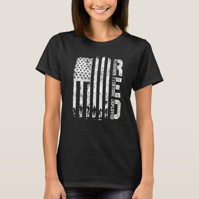 Red Friday Shirt Erinnern Sie sich an alle, die wi (Vorderseite)