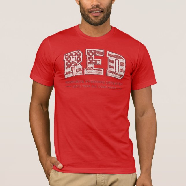 RED Friday T-Shirt - Remember Everyone Deployed -  (Vorderseite)
